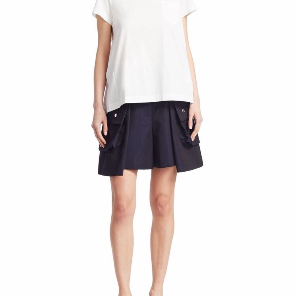 Authentic NWT Sacai high waisted shorts